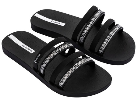 Ipanema Damen-Flip-Flops aus Mesh, modisch und bequem, Schwarz