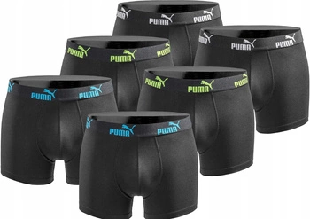 Puma Boxershorts Herren Boxershorts 6er-Pack Baumwolle bequem