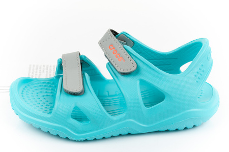 Crocs Swiftwater Kindersandalen [204988-40M] türkis.