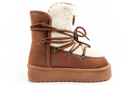 D. Franklin Damen-Winterstiefel, isoliert, Braun