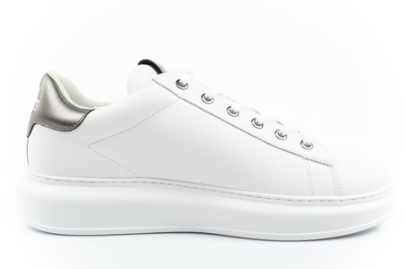 Karl Lagerfeld Herren-Sneaker Kapri, Weiß, Echtleder