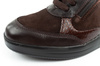 Scholl Emma Laces Damen-Leder-Sportschuhe, braunes Plateau