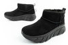 Skechers Damen-Winterstiefel – Isolierte Lederstiefeletten