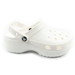 Crocs Klassische Plateau-Clog-Sandalen für Damen und Herren, Weiß, Unisex, modisch