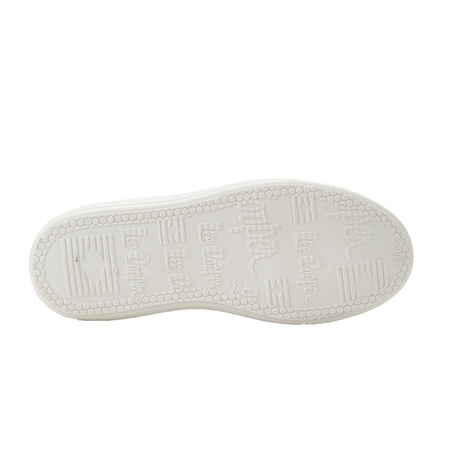 Lee Cooper Damen-Plateau-Sneaker in Weiß mit Schnürung