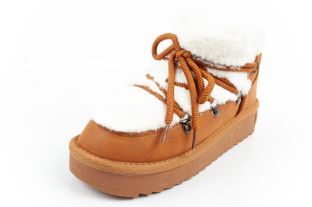 D. Franklin Damen Winterstiefel, modisches Fellfutter, Braun, High-Top