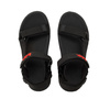 Lee Cooper Herren-Sandalen mit Klettverschluss für den Sommer und den Strand, leicht, schwarz