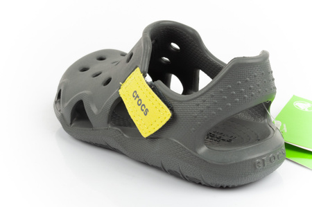 Crocs Swiftwater Kindersandalen [204021-08I] grau.