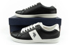 U.S. Polo Assn. Herren-Sneaker, modisch, schwarz, bequem