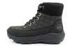 Lee Cooper Damen Winter-Wanderschuhe, Schwarzes Kunstleder