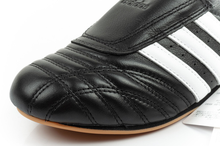 Adidas Damen-Taekwondo-Sneaker, Schwarz, Leder, Slip-On