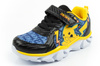 Leomil Kinder-Sportschuhe, leichte Pokémon-Sneaker mit Klettverschluss und LED-Beleuchtung, Schwarz und Gelb