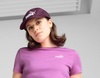 Puma Ess Sporty Plum Cap mit klassischem Klettverschluss.