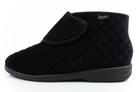 Scholl Lili Knöchelpantoffeln Damen Hausschuhe warm Schlupfschuh Klettverschluss [F301741004]