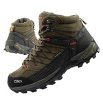 CMP Rigel Herren-Leder-Wanderschuhe, strapazierfähig, wasserdicht, Overknee, Oliv