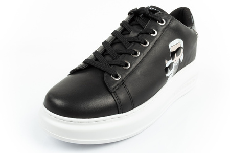 Karl Lagerfeld Kapri Schuhe Sneakers Damen Sport Leder schwarz [KL62524T 000]