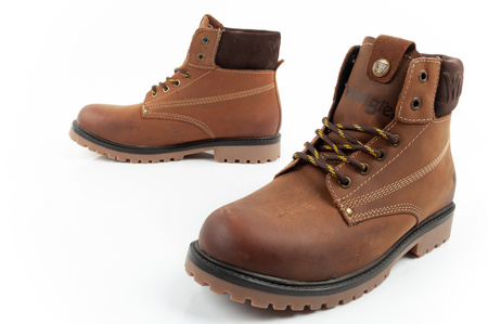 Wrangler Arch Herren Chelsea Boots, Elegante Stiefel, Echtleder, Braun