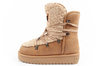 D. Franklin Damen Winterstiefel, modisches Fellfutter, isoliert, Braun und Beige
