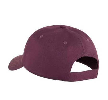 Puma Ess Sporty Plum Cap mit klassischem Klettverschluss.