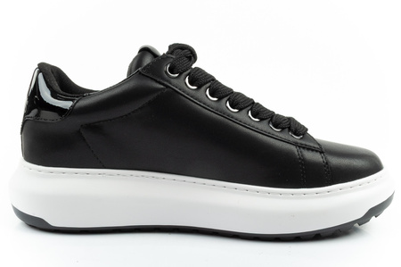 Karl Lagerfeld Herren-Sneaker Kapri, Schwarzes Leder