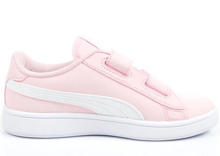 Puma Smash v2 Kindersportschuhe [365184 49], rosa und weiß.