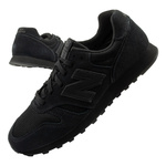 New Balance 373 Herren-Sneaker, modisches schwarzes Leder