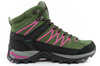CMP Rigel Damen-Wanderschuhe aus Leder, robust, wasserdicht, knöchelhoch, Grün