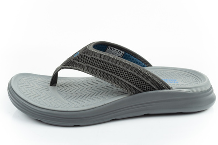 Skechers Sargo Herren-Flip-Flops [204383 CHAR], grau.
