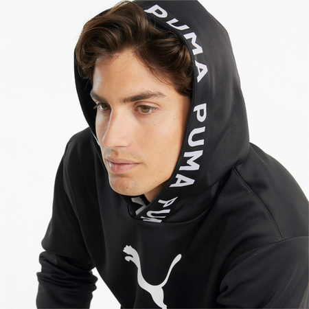 Herren Sporthoodie Puma Train Pwr Fleece [520893 01] WarmCELL, schwarz.