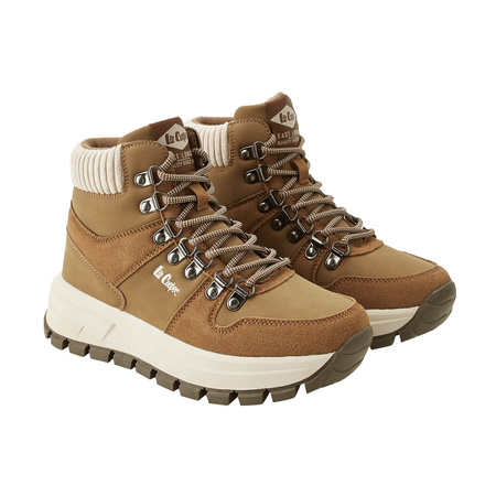 Lee Cooper Winter-Stiefeletten für Damen – gefüttert, im sportlichen Stil, braun