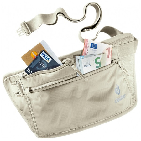Deuter Security Geldgürtel Beige – Gürtel/Etui für Dokumente und Geld