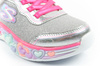 Skechers S Lights LED-Sneaker für Mädchen mit Klettverschluss, Grau