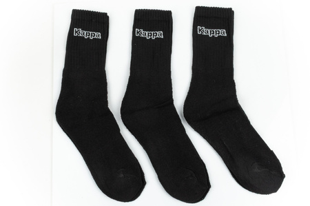 Kappa schwarz lange Socken [34113IW 901] 3er-Pack