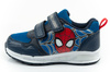 Leomil Kinder-Sportschuhe Spiderman Sneaker, leicht, mit Klettverschluss, schwarz/blau