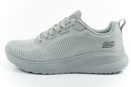 Skechers Bobs Squad Chaos Damen-Sneaker, leicht, modisch, Grau