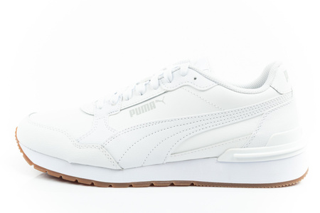 Puma ST Runner v4 Herren-Sneaker aus weißem Leder