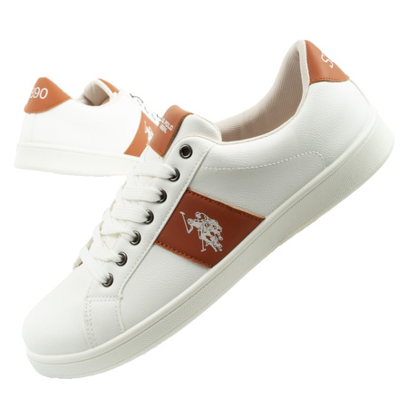 U.S. Polo Assn. Herren-Sneaker, modisch, weiß, bequem