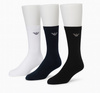 Emporio Armani Herren-Socken, bequeme Baumwolle, 3er-Pack