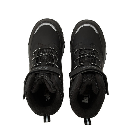Lee Cooper Schwarze, gefütterte Stiefeletten mit Klettverschluss