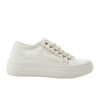Lee Cooper Damen-Plateau-Sneaker in Weiß mit Schnürung