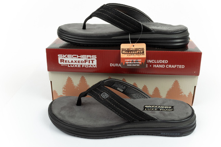 Skechers Proven Herren-Flip-Flops [204577 BLK], schwarz.