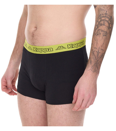 Kappa Herren Boxershorts [351K1JW ADO] 2er Pack, schwarz.