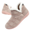 Scholl Creamy Bootie Damen-Hausschuhe [F301471023] isoliert, rosa.