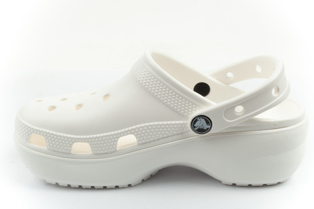 Crocs Klassische Plateau-Clog-Sandalen für Damen und Herren, Weiß, Unisex, modisch