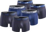 Puma Boxershorts Herren Boxershorts 6er-Pack Baumwolle bequem