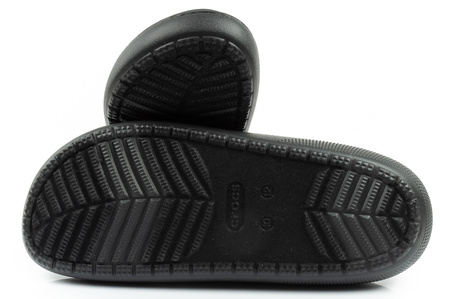 Crocs Classic Puff Moc Hausschuhe für Herren, Schwarz, gefüttert