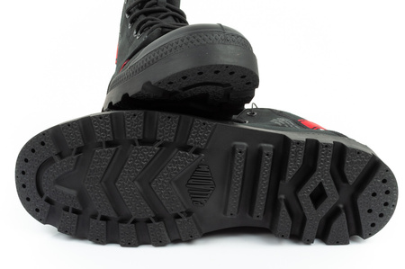 Palladium Herren-Sneaker Pampa Hi Dare II, Schwarz/Rot