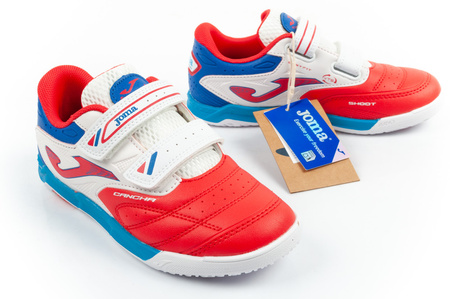 Joma Cancha JR 2606 Kinder-Sportschuhe, Hallenfußballschuhe mit Klettverschluss