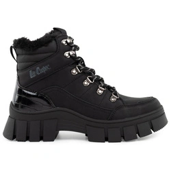 Lee Cooper Winterstiefeletten für Damen – gefütterte Boots in Schwarz