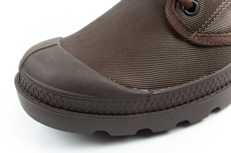 Palladium Herren Baggy Coated High-Top-Sneaker, modisches Dunkelbraun